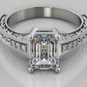 Bridal Set 8 / 1.00 CARAT NATURAL F/ VS1 GIA CERTIFIED CENTER DIAMOND