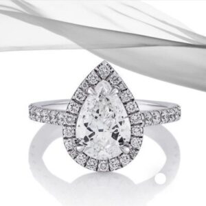 SH#4 1.00 CARAT NATURAL PEAR SHAPE DIAMOND GIA CERTIFIED D /VVS1