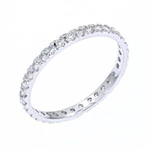 Classic Wedding Band #9 1.00 CARAT OFF ROUND CUT NATURAL DIAMOND ETERNITY BAND