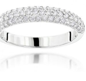 WB #4/ 14 K.GOLD 0.75 CARAT ROUND CUT NATURAL DIAMONDS