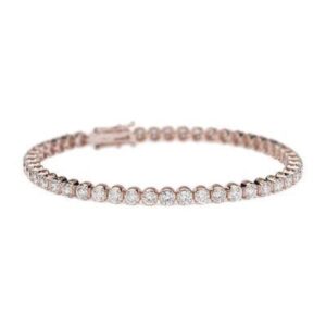 Diamond Bracelet 15 / 14K. GOLD 3.00 CARAT ROUND CUT NATURAL DIAMONDS