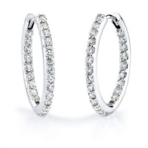 Diamond Earrings 12 / 14K.GOLD NATURAL ROUND DIAMONDS