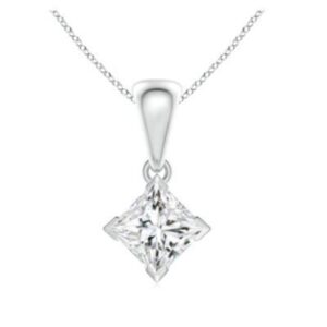 DP #2 14K.GOLD NATURAL PRINCESS CUT 1.OO CT.