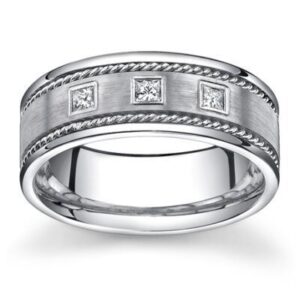 Gentlemen's Diamond Modern Ring #8